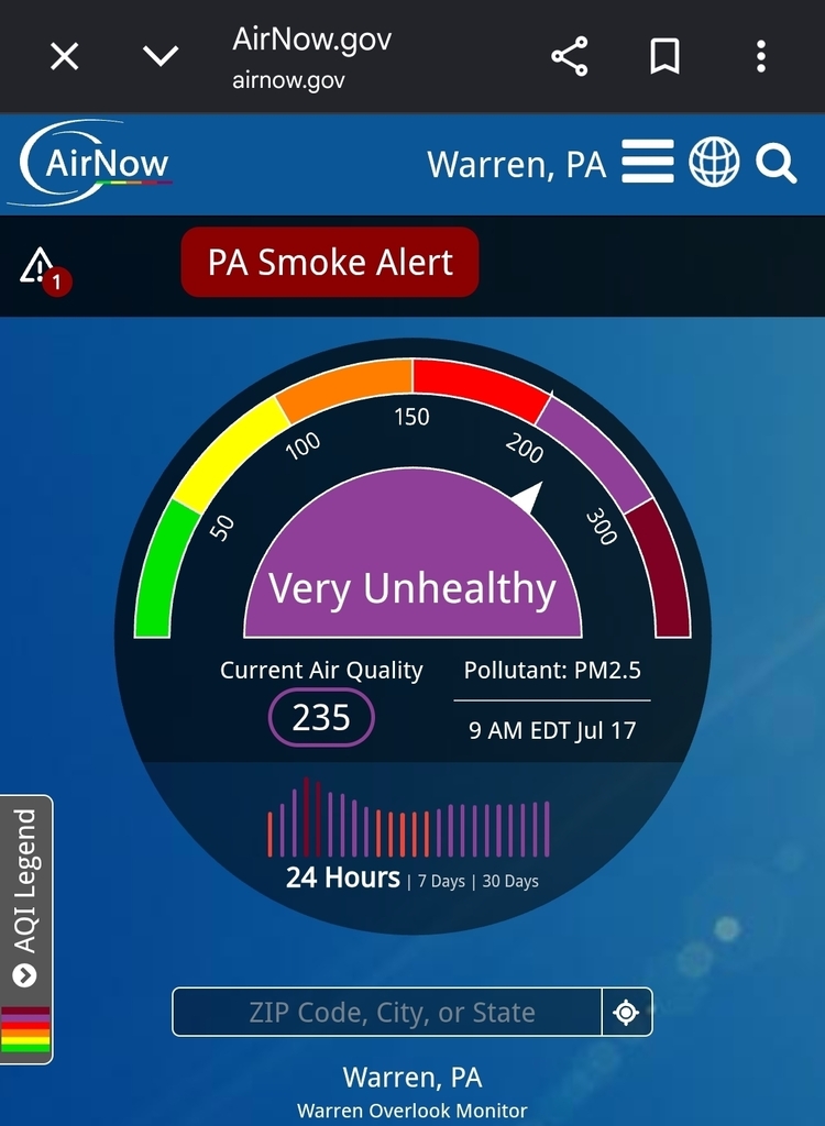 Smoke alert July 17th