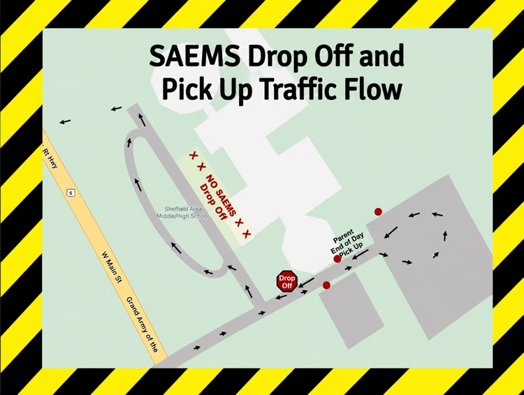 traffic flow pick up and drop off