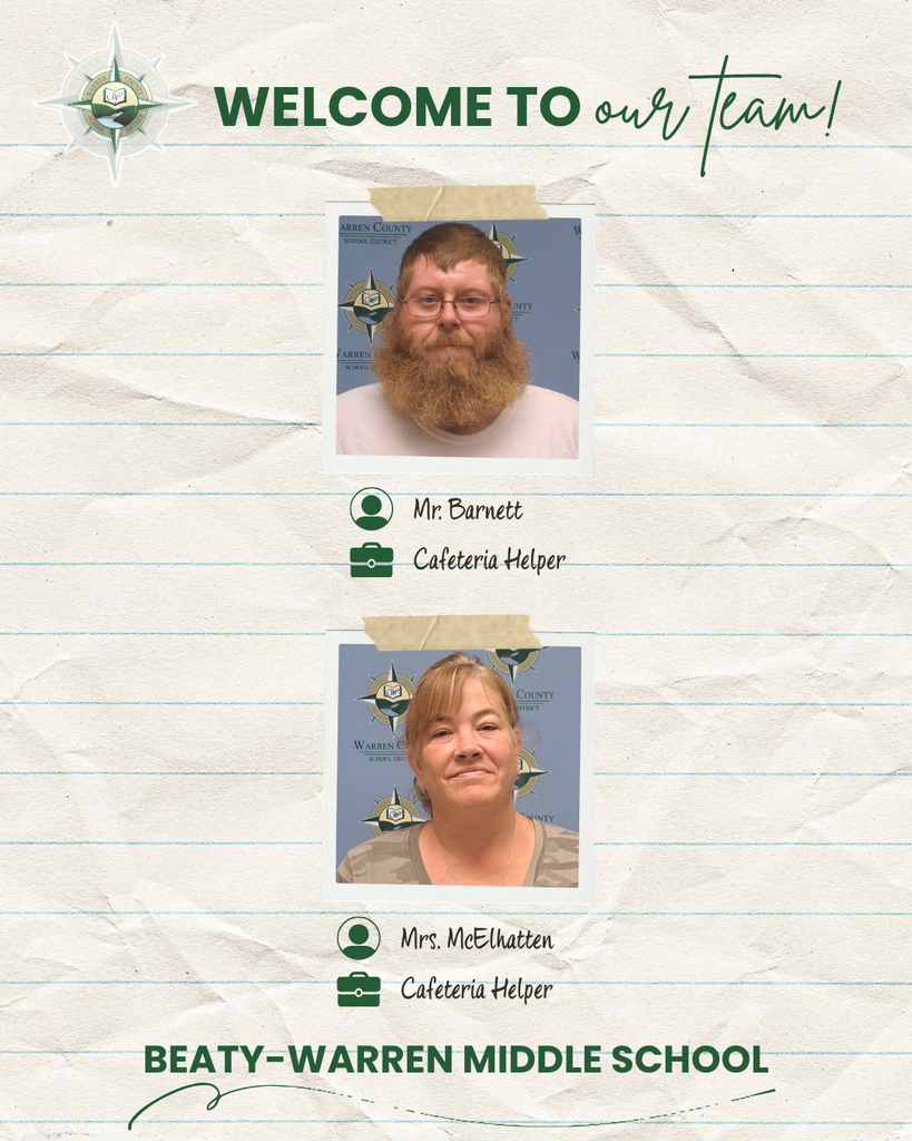 New support staff Beaty-Warren Middle School