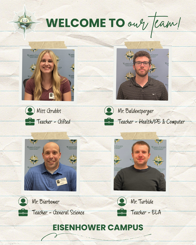 New professional staff at Eisenhower