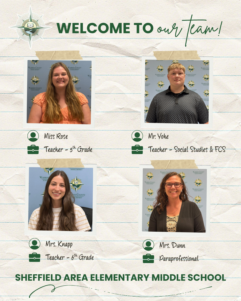 New hires at Sheffield Elementary Middle School