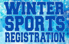 Snow background with Winter Sports Registration