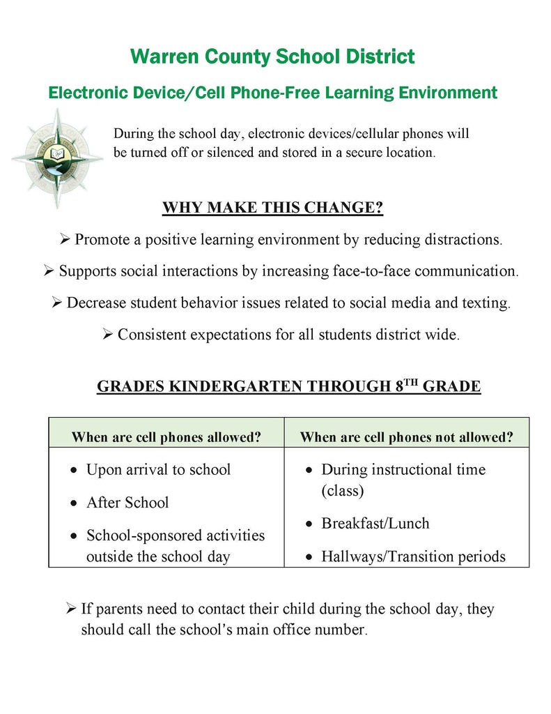 Electronic Device Policy Description