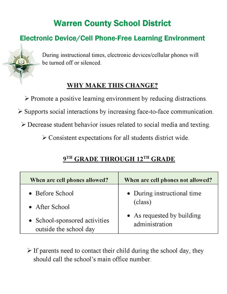 Electronic Device Policy Description