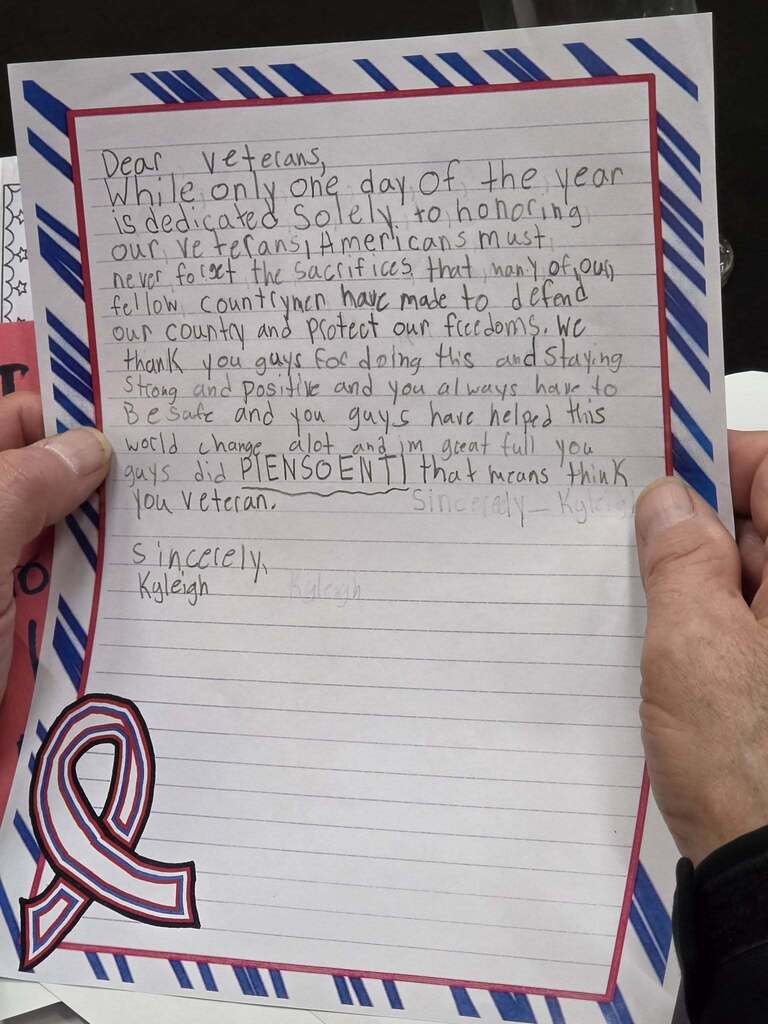 Letter to a Buffalo Niagara Honor Flight veteran participant