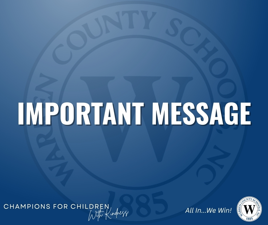 Warren County Schools Important Message