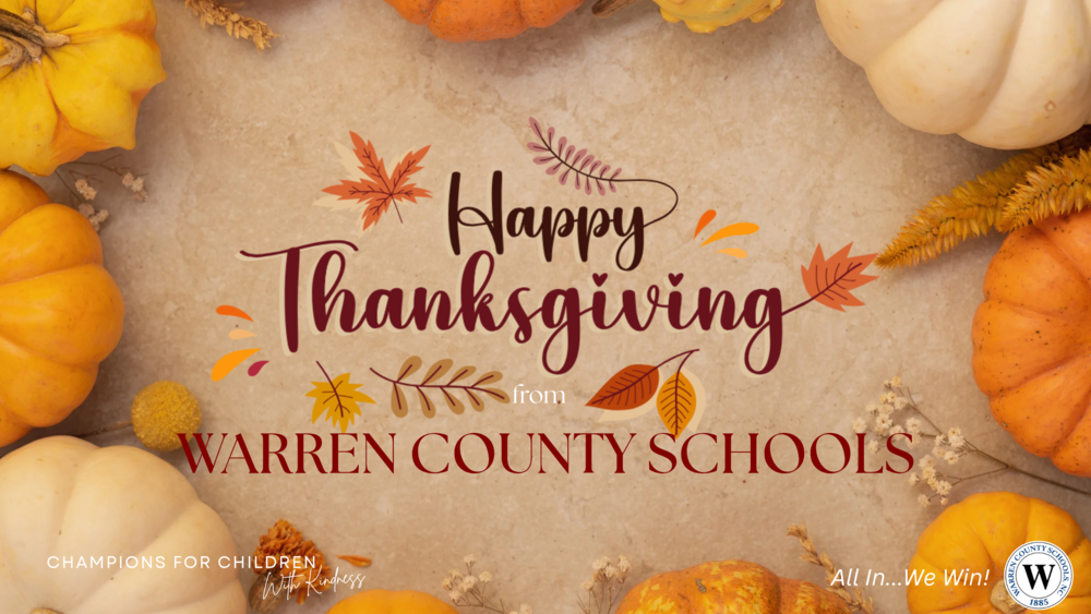 Warren County Schools Thanksgiving Message