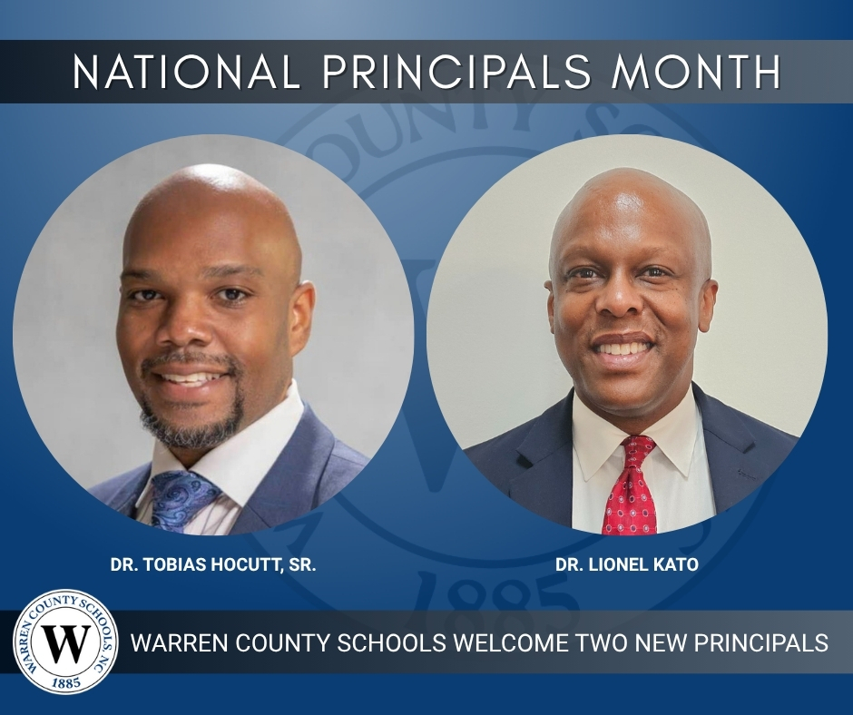 Tobias Hocutt Lionel Kato Warren County Schools principals
