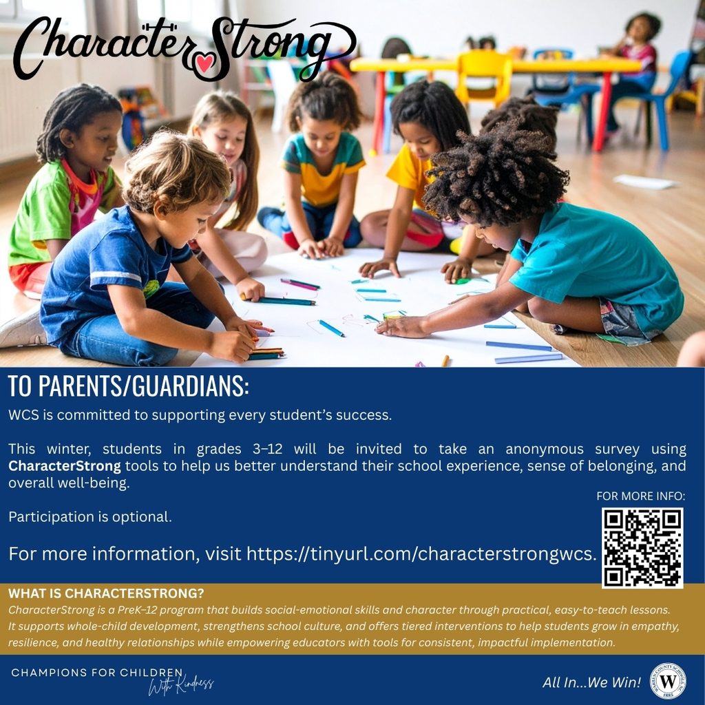 CharcterStrong Student Survey Warren County Schools