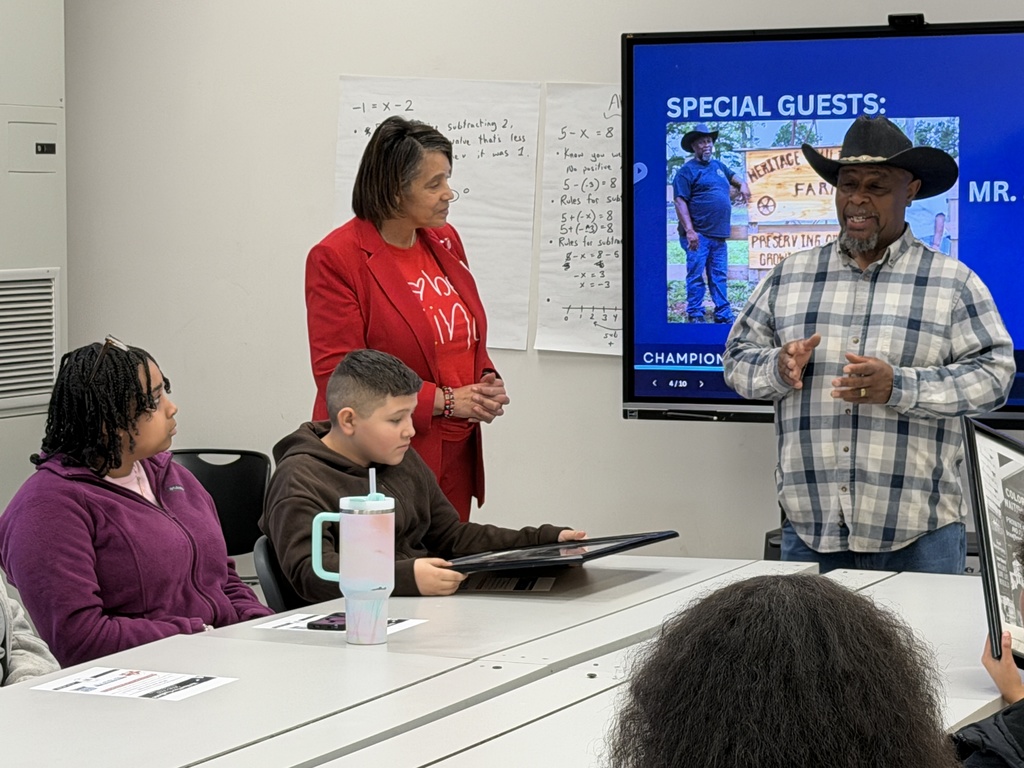 Herman Alston Heritage Cultural Farm speaks with Student Champion Council
