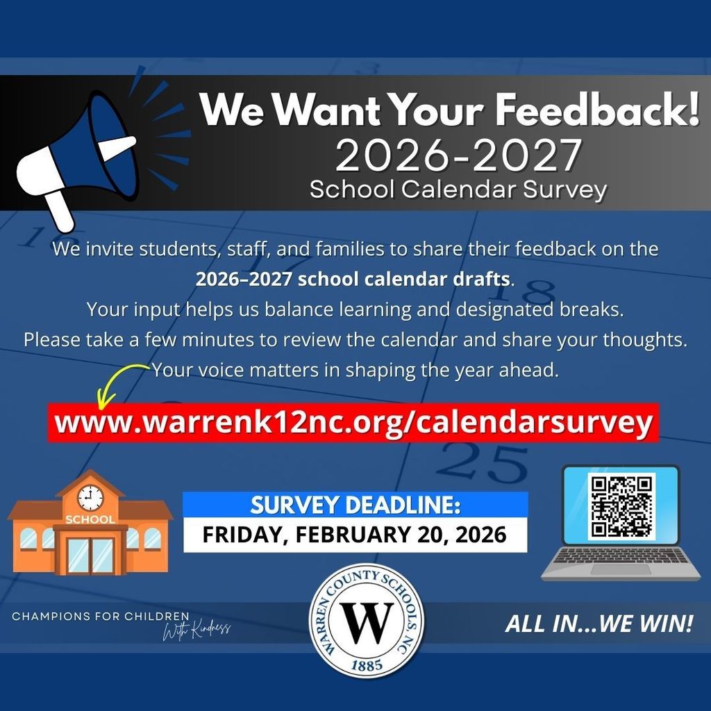 2026-2027 Calendar Survey Warren County Schools IG