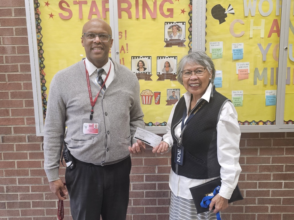 WCHS Dr. Kato receives donation from NCAE