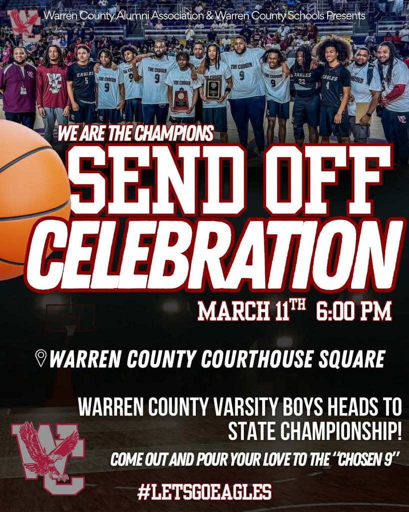 WCHS Varsity Basketball Eagles Send Off Celebration March 11 2026