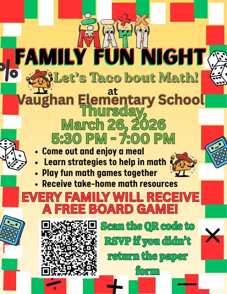 Math family fun night flyer