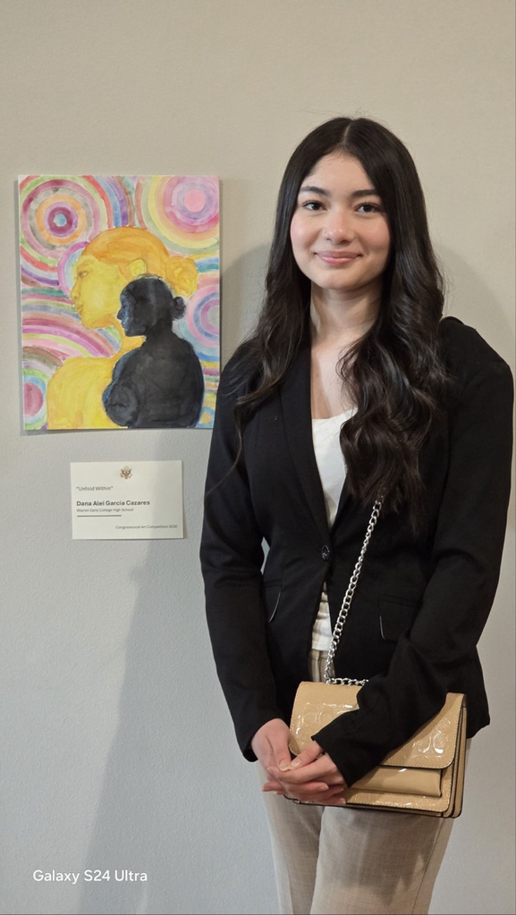 Dana at the art competition 