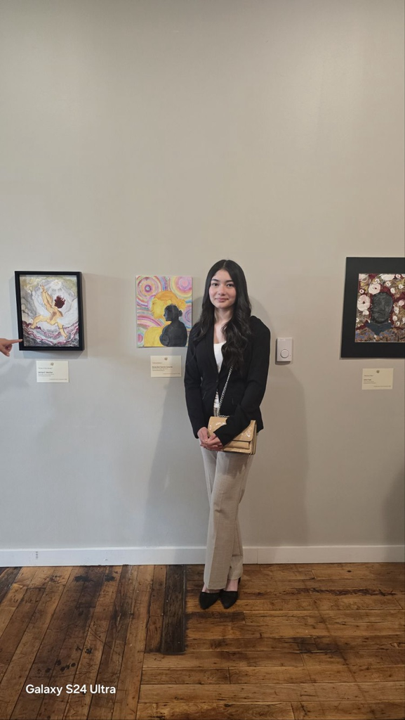 Dana at the art competition 