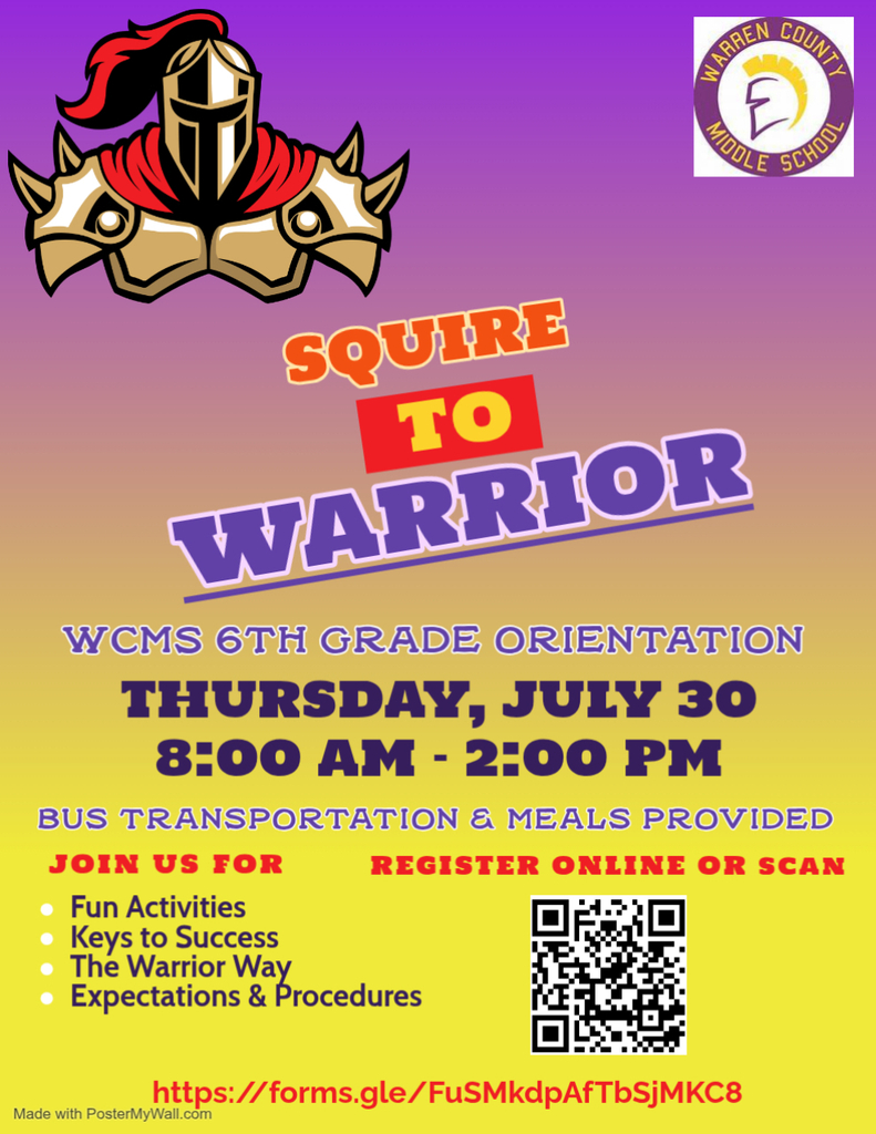 WCMS 2026 6th Grade Orientation