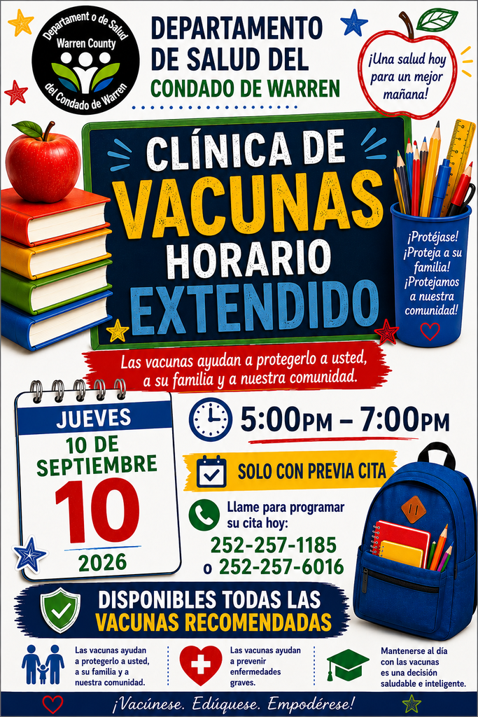 The Warren County Health Department After-Hours Vaccine Clinic for Families