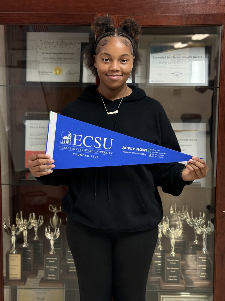 Sequoyah holding ECSU flag