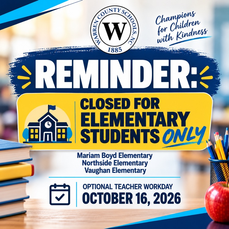 Warren County Elementary Schools Closed - Oct 16 2026