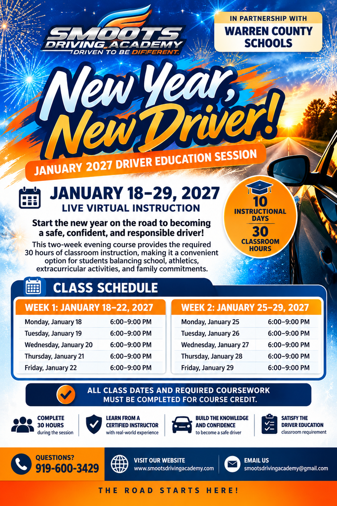 Smoots Driving Academy - January 2027