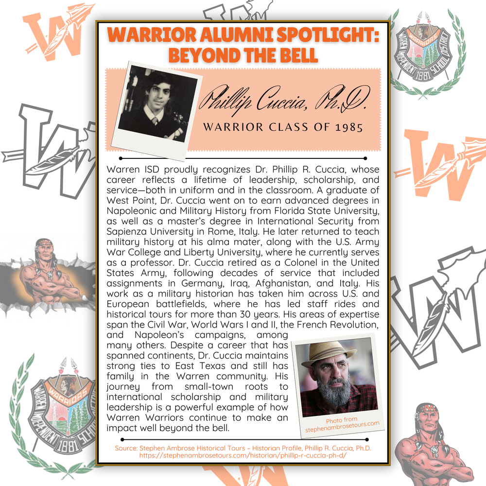 Warrior Alumni Spotlight: Beyond the Bell: Dr. Phillip R. Cuccia