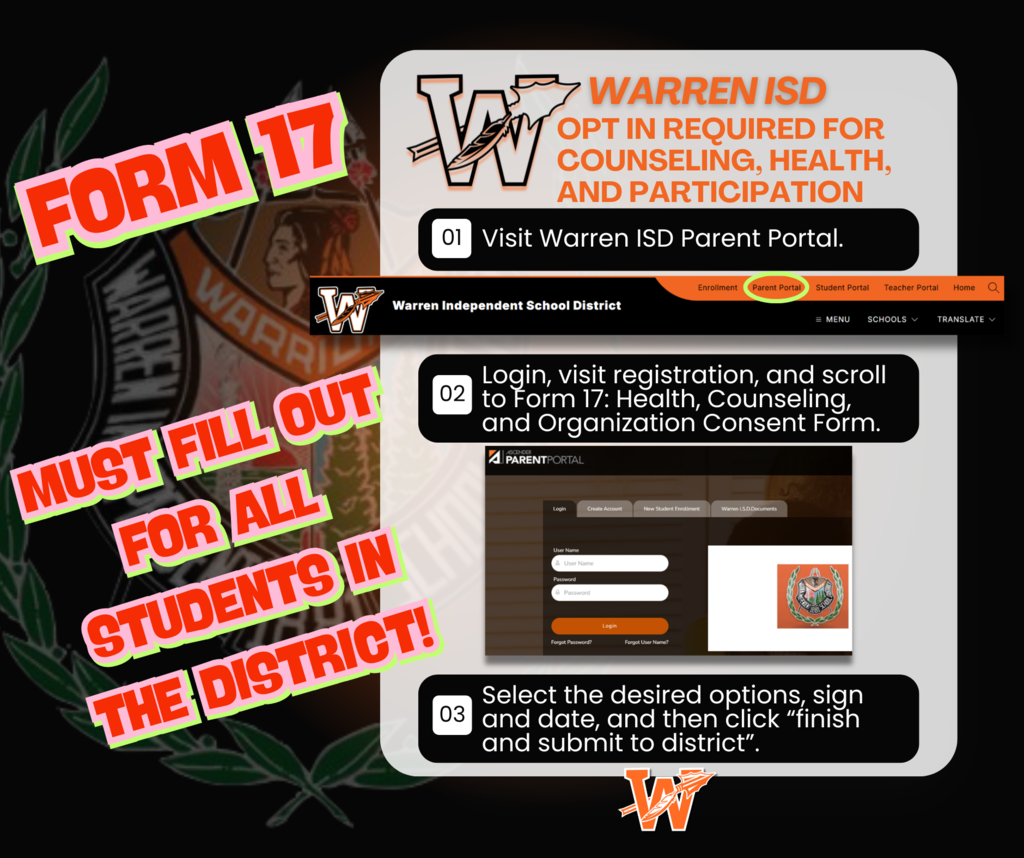 Opt in required for counseling, health, and participation