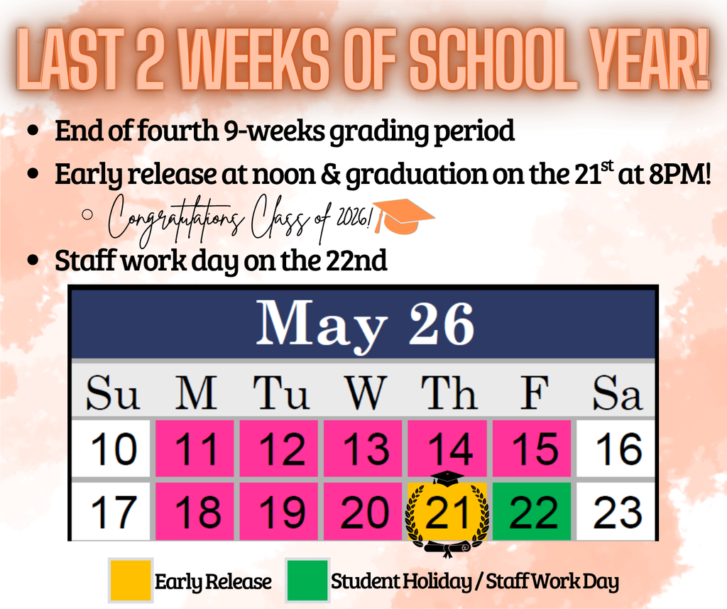 Last two weeks of May