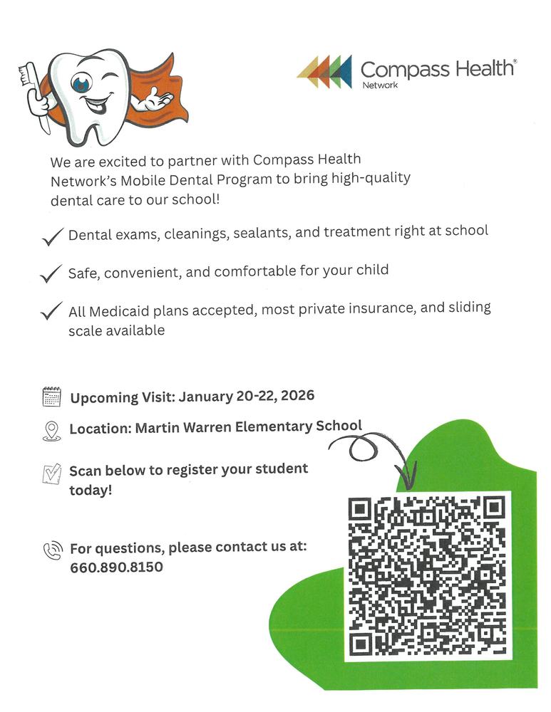 Compass Health Dental Sign Up Call at 660-890-8150