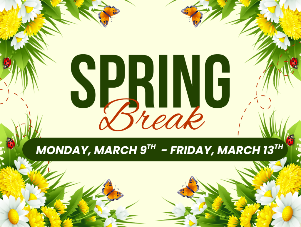 Green and Orange Minimalist Spring Break Instagram Post