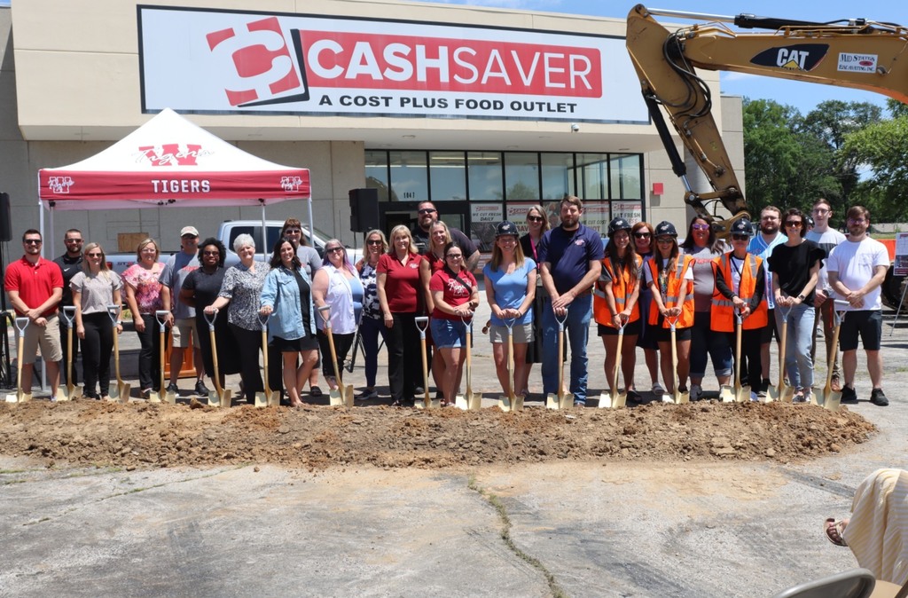 staff at ground breaking