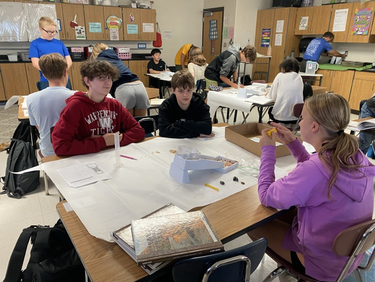 8th grade is building erosion control structures in science.