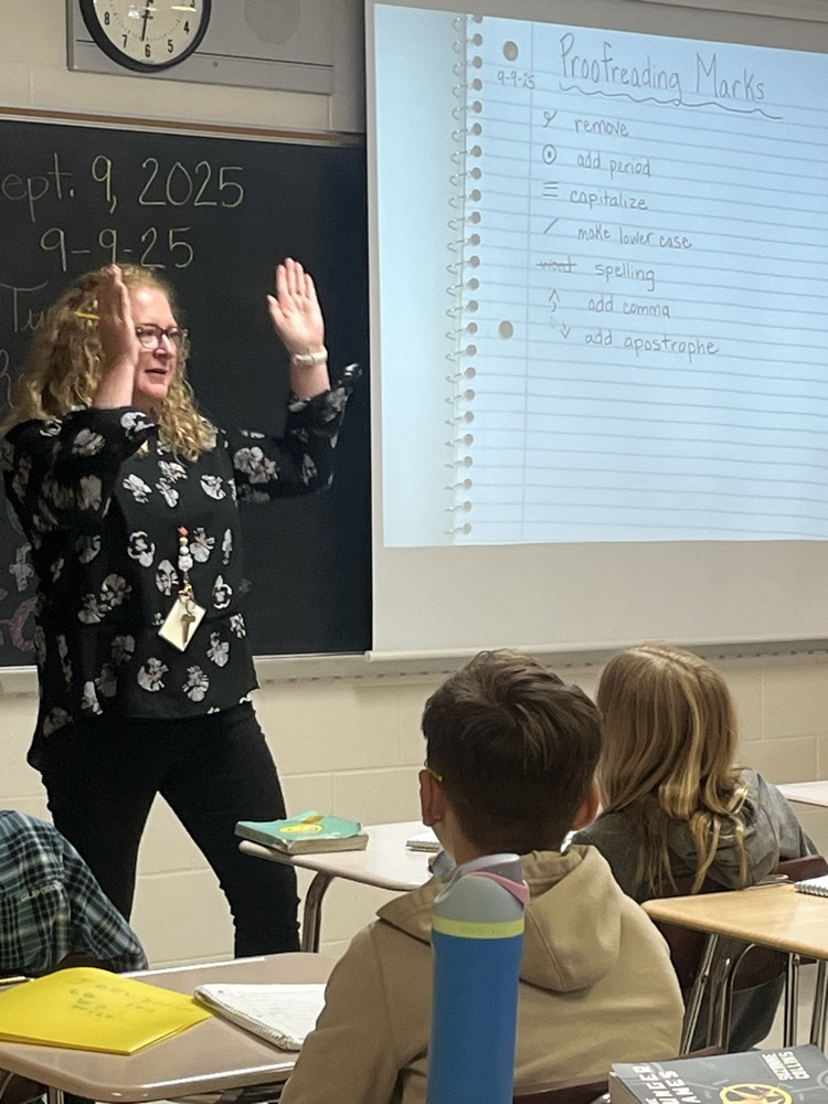 Dr Barabas is unlocking the power of proofreading! 6th graders are mastering essential proofreading marks so they can improve their writing skills!