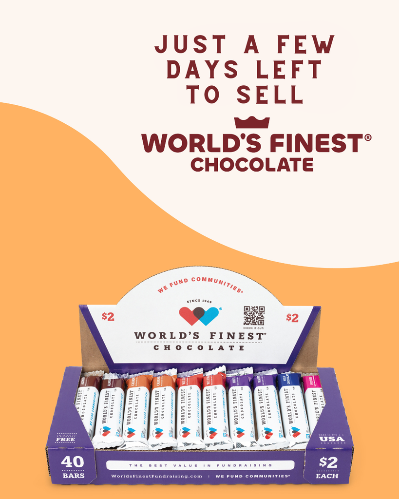 Just a few days left to sell chocolate