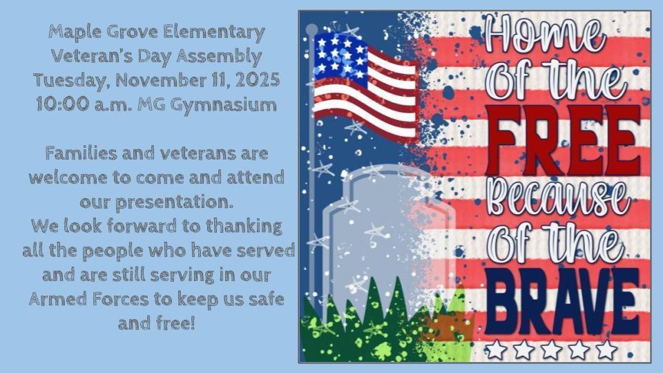 Veterans Day Assembly invite 2025