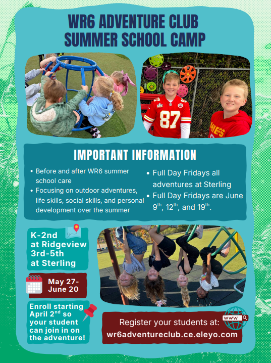 WR6 Adventure Club Summer School Info