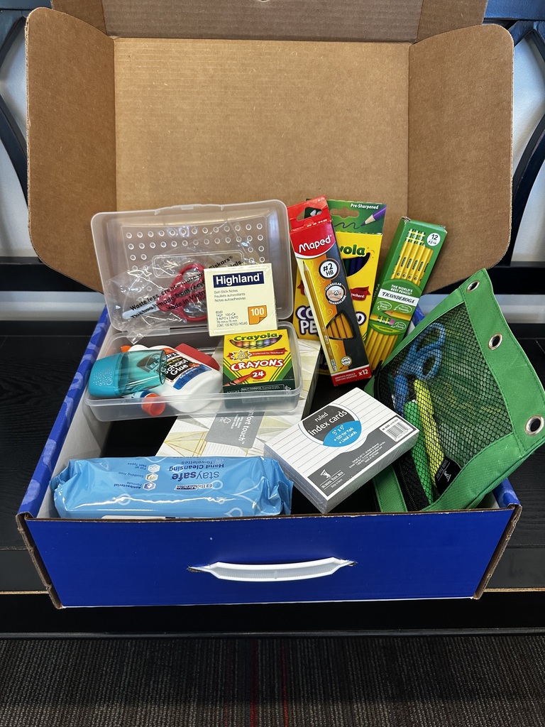 School supplies in School Tool Box