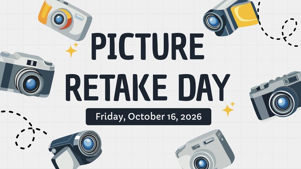 If your student missed pictures today, or you would like pictures retaken, picture retake day will be Friday, October 16th