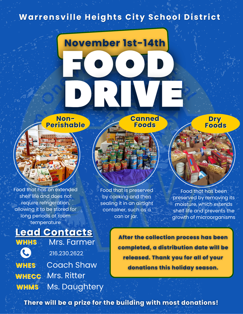 food drive flyer