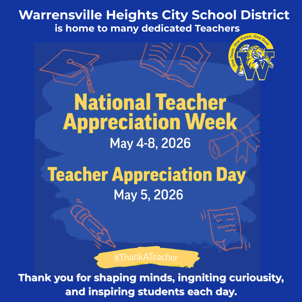 Flyer saying  thank you to educators for Teacher appreciation week 