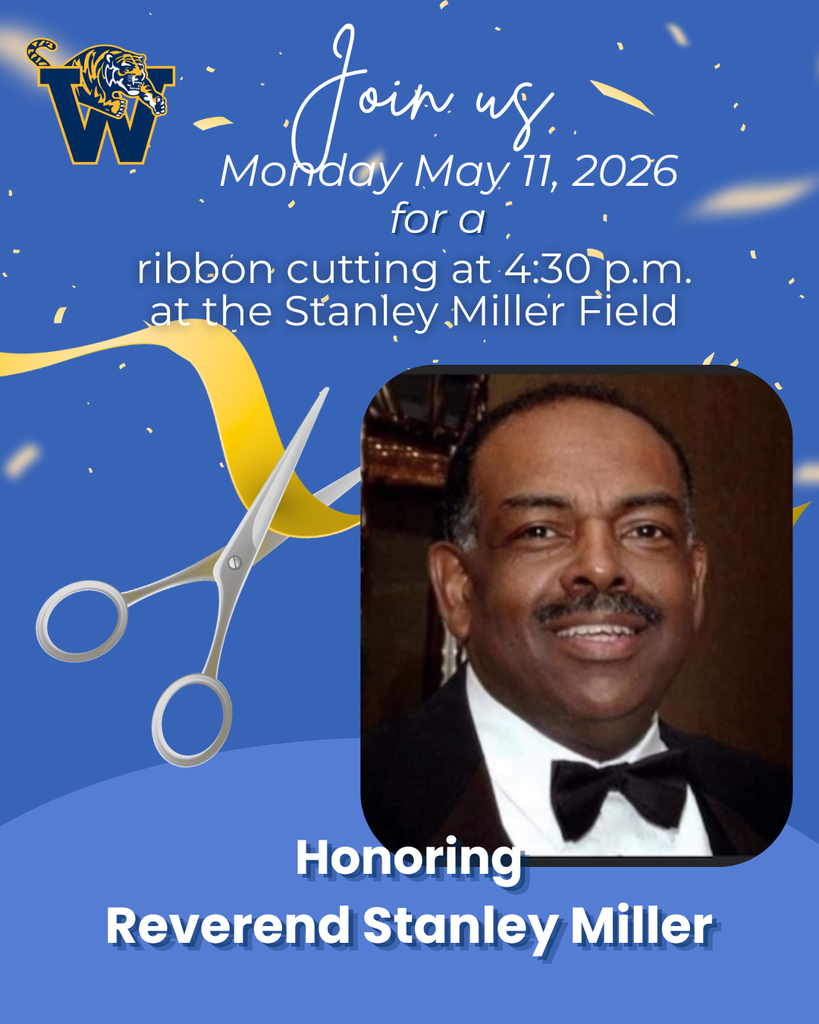 Flyer of ribbon cutting information for a ceremony at the Stanley Miller field on May 11, 2026