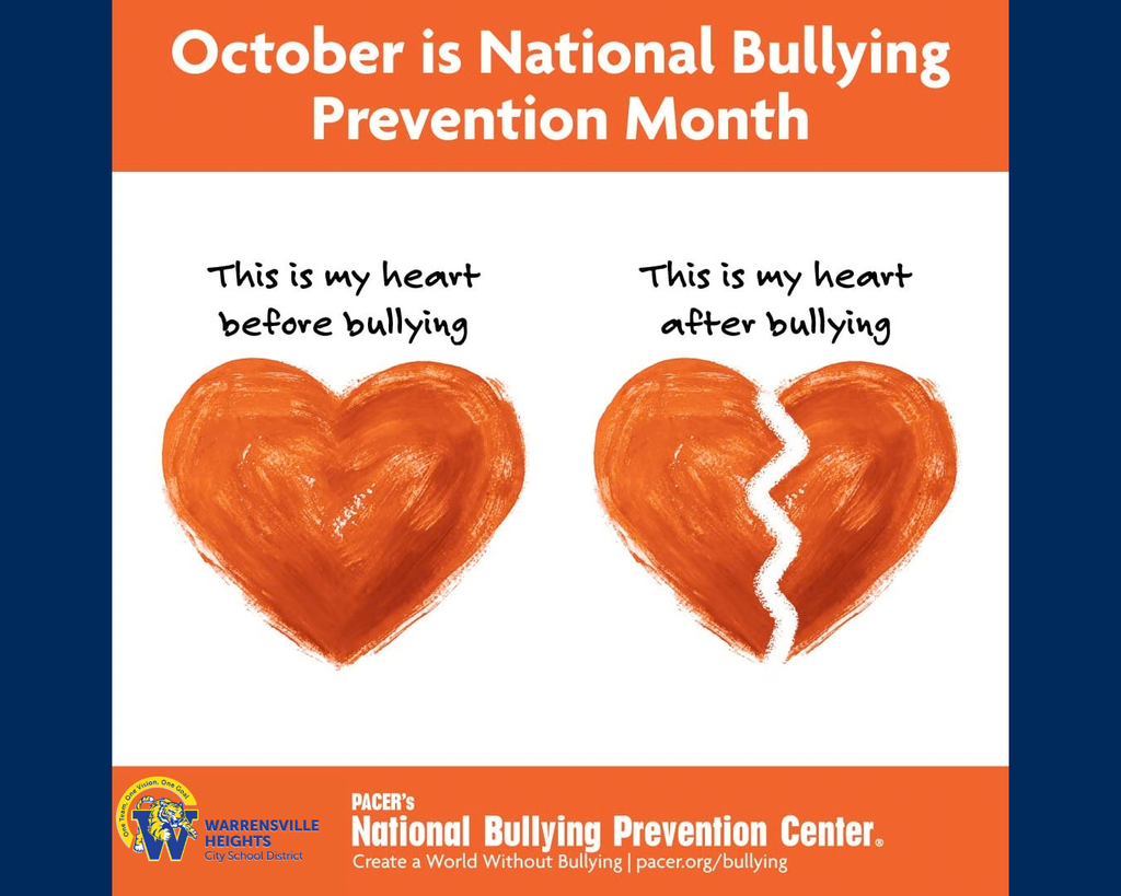 anti-bullying flyers for social media that says October is National anti-bullying Prevention month