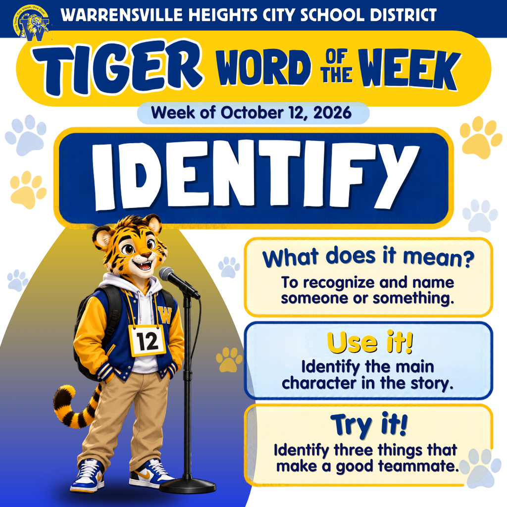 Word of the week informational flyer