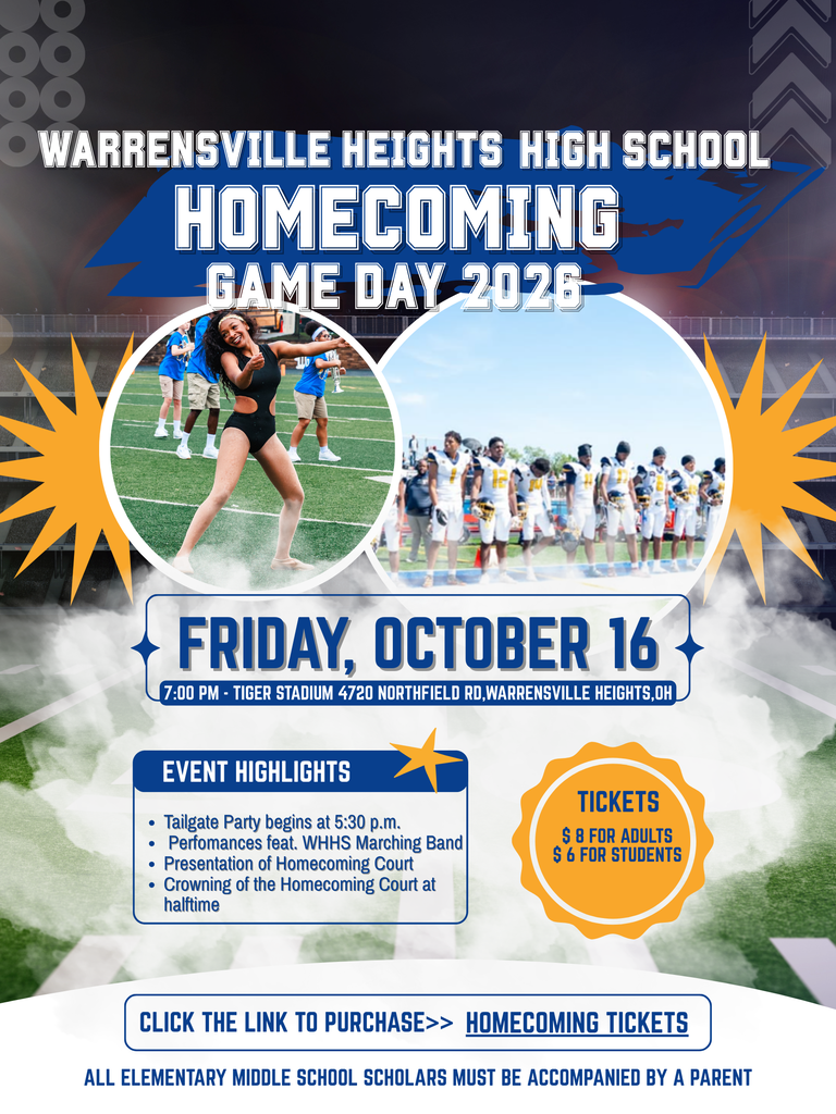 homecoming information flyer 
