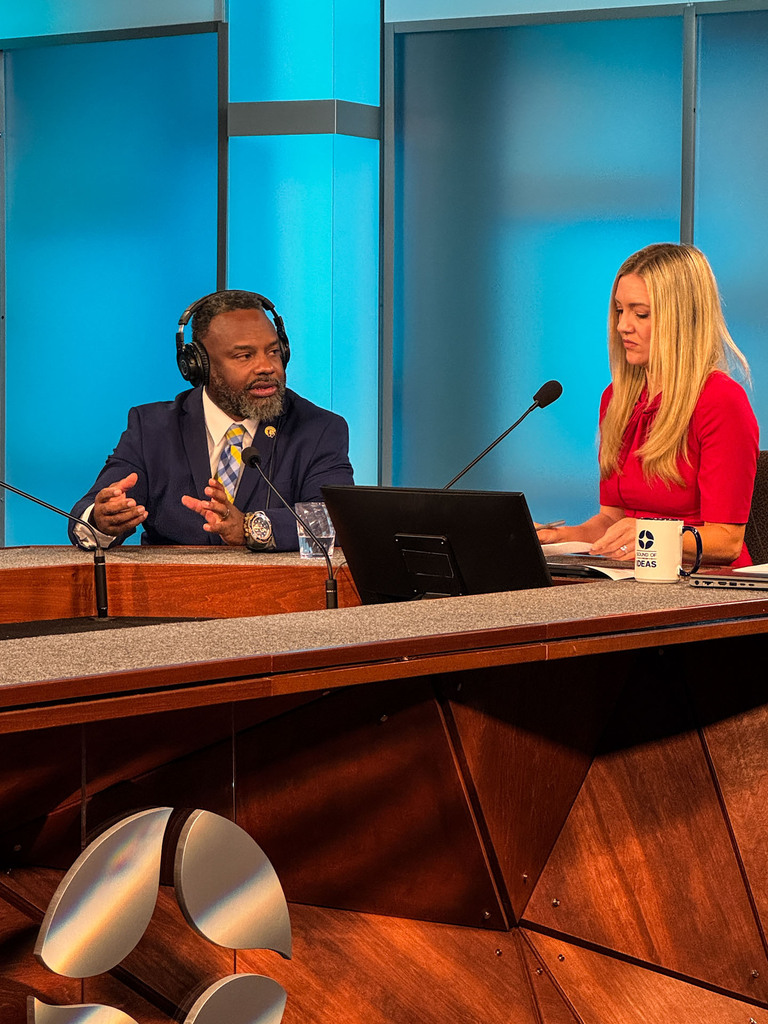 Superintendent Donald Jolly at the Sound of Ideas podcast 