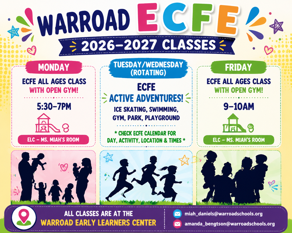ECFE Classes Start Monday!