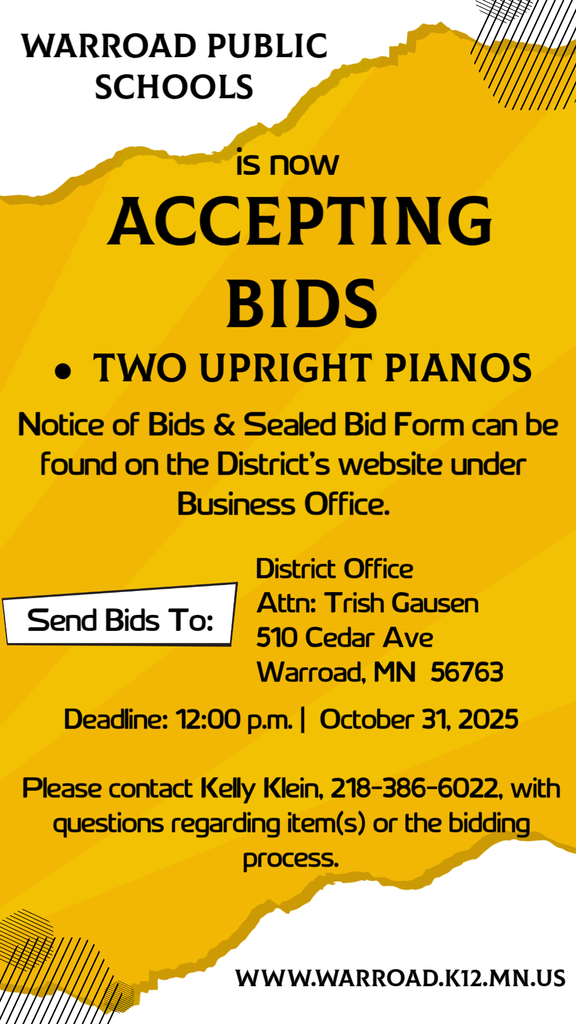 Notice of bids