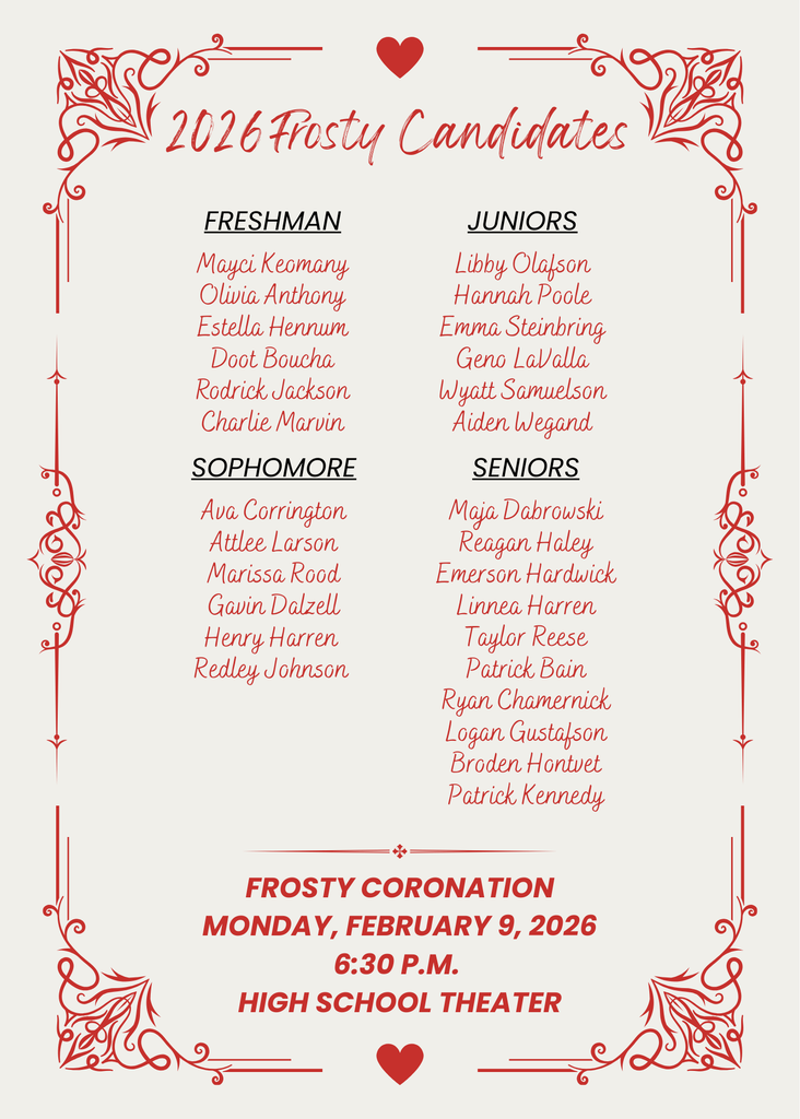 Frosty Candidates 2026