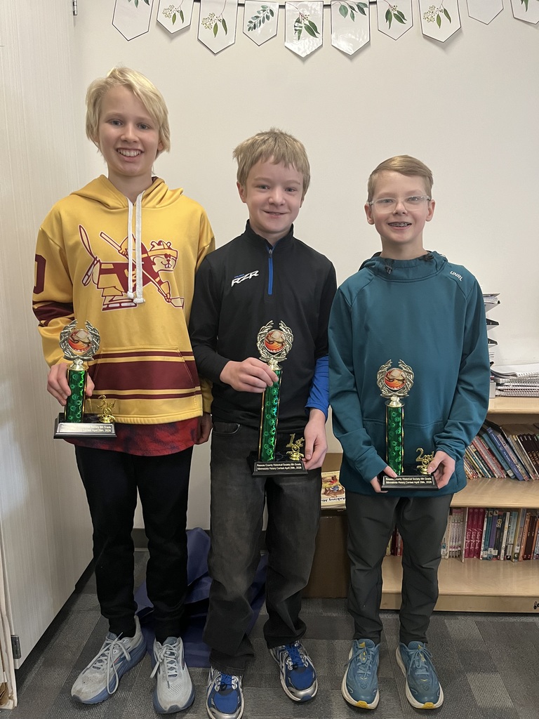 Great job George Farnes, William Olson, and Jens Grafstrom!  We are really proud of you!