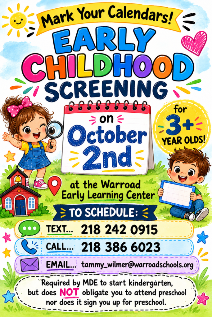 Schedule your Early Childhood Screening